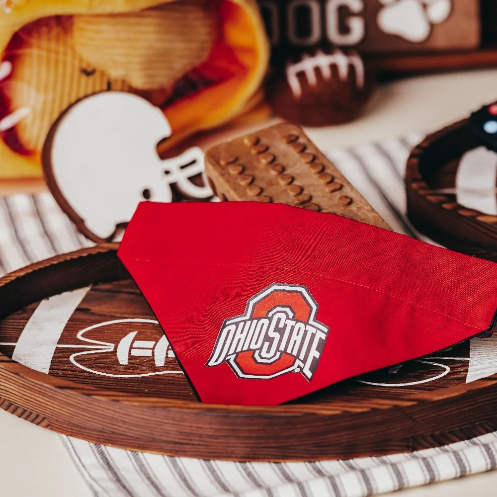 Ohio State Red Pet Bandana - Picture 3 of 4